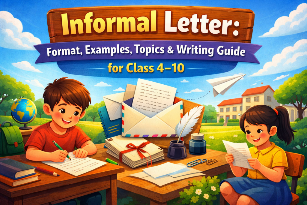 Informal Letter Format, Examples, Topics & Writing Guide for Class 4–10 Informal Letter Format, Examples, Topics & Writing Guide for Class 4–10